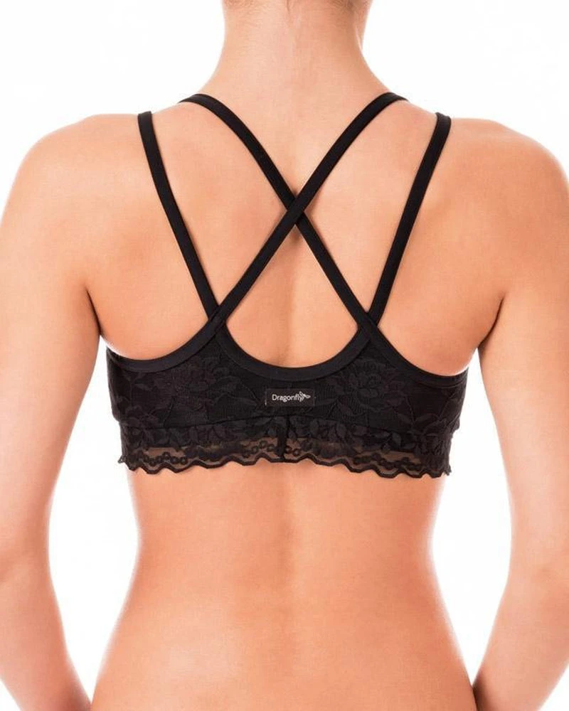 All Pole Wear Dragonfly Nicole Top - Lace Black 2 All Pole Wear Dragonfly Nicole Top - Lace Black