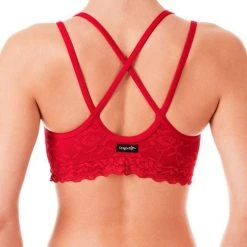 All Pole Wear Dragonfly Nicole Top - Lace Red