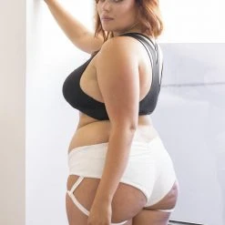 All Pole Wear Lunalae Lure You Low-Rise Garter Shorts - White 11 All Pole Wear Lunalae Lure You Low-Rise Garter Shorts - White