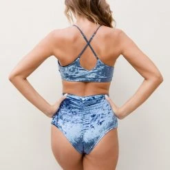 All Pole Wear Lunalae Delphine Top - Gunmetal Velvet 15 All Pole Wear Lunalae Delphine Top - Gunmetal Velvet