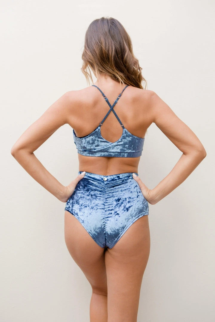 All Pole Wear Lunalae Delphine Top - Gunmetal Velvet 6 All Pole Wear Lunalae Delphine Top - Gunmetal Velvet