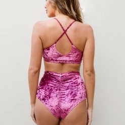 Lunalae Delphine Shorts - Rose Velvet
