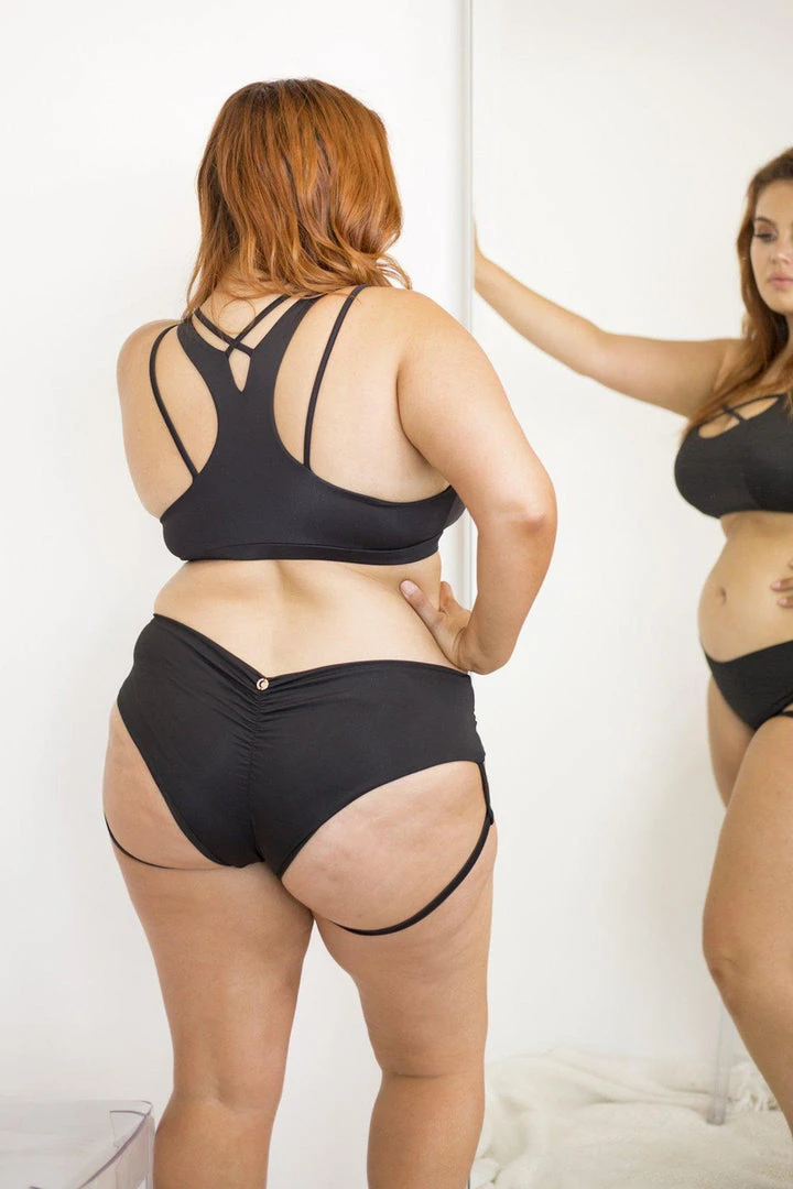 Most Loved Lunalae Lure You Low-Rise Garter Shorts - Black 6 Most Loved Lunalae Lure You Low-Rise Garter Shorts - Black