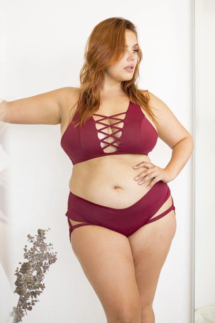 Lunalae Lure You Low-Rise Garter Shorts - Wine All Pole Wear 3 Lunalae Lure You Low-Rise Garter Shorts - Wine All Pole Wear