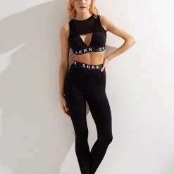 All Pole Wear Shark Polewear America Top - Black 7 All Pole Wear Shark Polewear America Top - Black