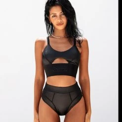 Creatures Of XIX Riding Solo Sports Bra - Black All Pole Wear