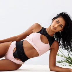 Creatures Of XIX I Slay G-Banger Bottoms - Pink/Black All Pole Wear