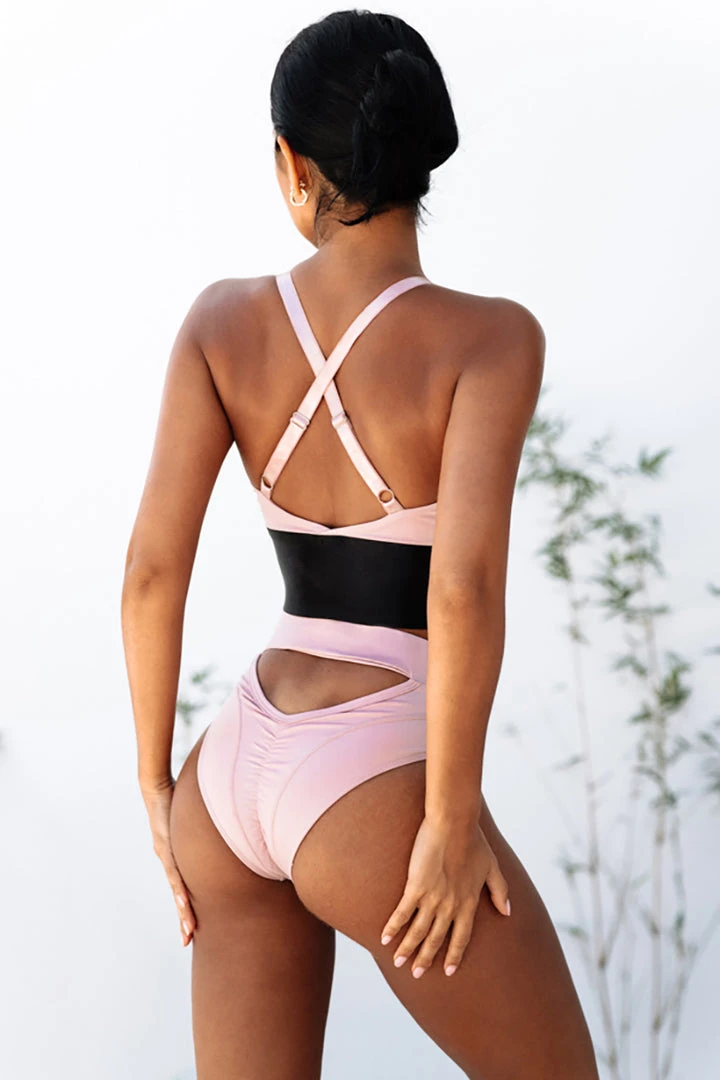 Creatures Of XIX Riding Solo High Waist Bottoms - Pink 1 Creatures Of XIX Riding Solo High Waist Bottoms - Pink