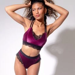 All Pole Wear Sorte Velvet Adore Shorts - Plum 11 All Pole Wear Sorte Velvet Adore Shorts - Plum