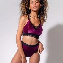 Sorte Velvet Adore Top - Plum