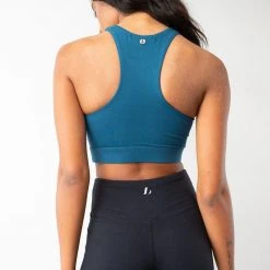 Lunalae Aliza High Neck Top - Recycled Teal