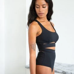 Lunalae Aliza High Waist Bottoms - Recycled Black All Pole Wear