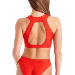 Bandurska Diane Bottoms- Ribbed Red All Pole Wear
