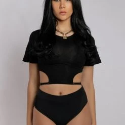 Plus Size Pole Wear Creatures Of XIX Baddies T-Shirt - Black