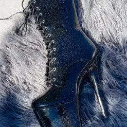 Hella Heels The Glitterati 7inch Boots - Sin City Back In Stock