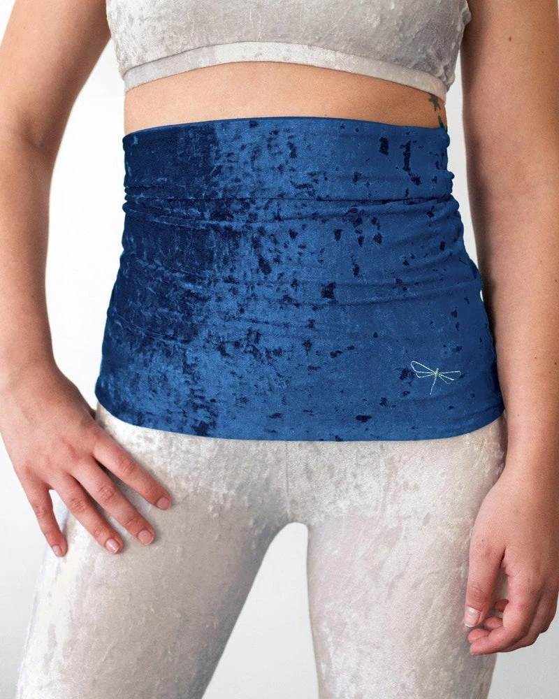 Accessories Dragonfly Back Warmer - Velvet Blue 4 Accessories Dragonfly Back Warmer - Velvet Blue