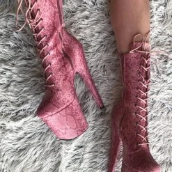 Hella Heels Candy Cobra Boots - 8inch 5 Hella Heels Candy Cobra Boots - 8inch