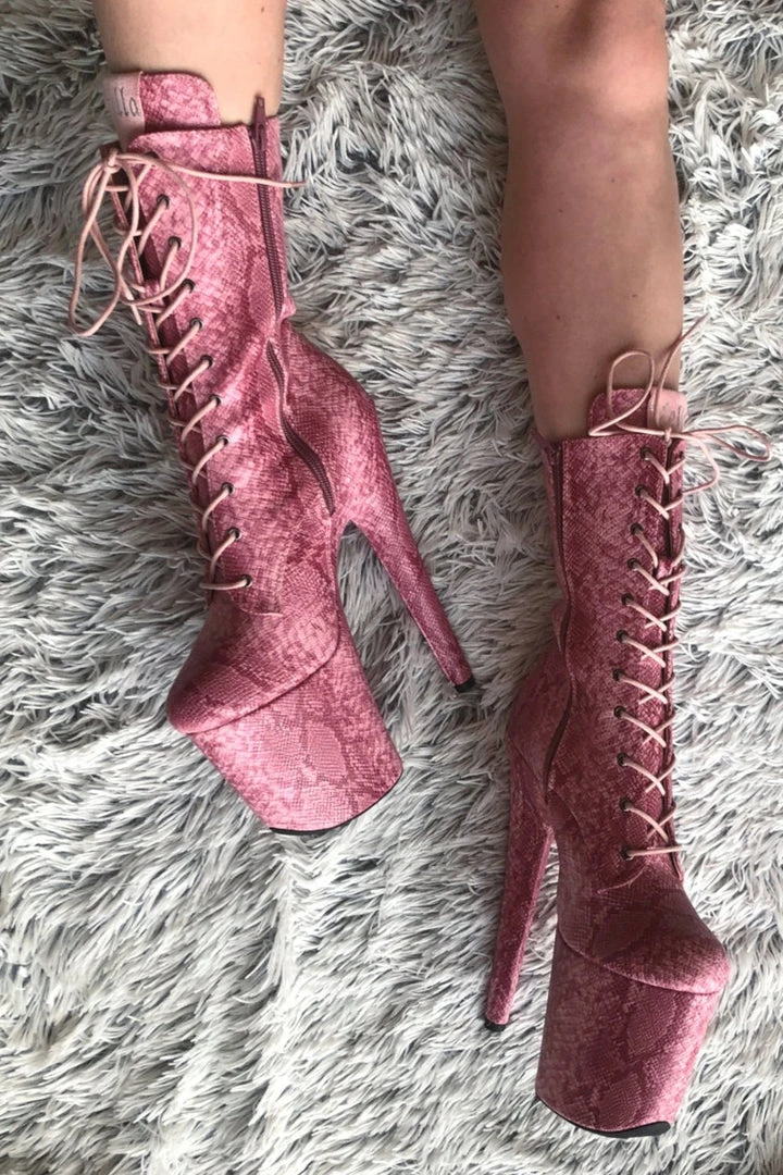 Hella Heels Candy Cobra Boots - 8inch 3 Hella Heels Candy Cobra Boots - 8inch