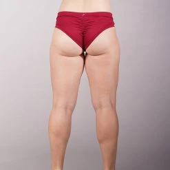 Off The Pole Classic Scrunch Shorts - Wine All Pole Wear