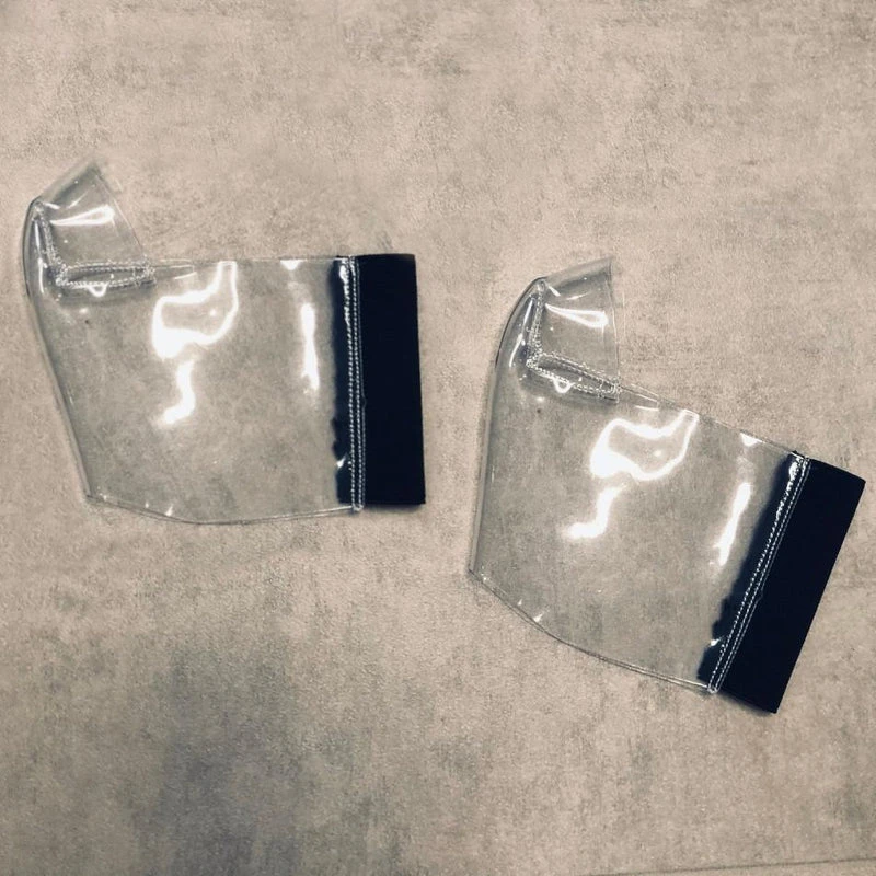 Hella Heels Classique Shoe Protector - Clear (Black Back) 2 Hella Heels Classique Shoe Protector - Clear (Black Back)