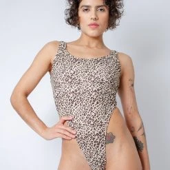 Rolling Juma Bodysuit - Beige Leopard