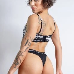 Rolling Alpha Cheeky Shorts - Zebra