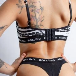 Rolling Alpha Balconette Top - Zebra