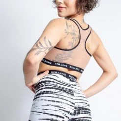 All Pole Wear Rolling Alpha Biker Shorts - Zebra