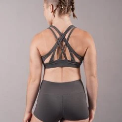 Off The Pole Criss Cross Sports Bra - Charcoal All Pole Wear 8 Off The Pole Criss Cross Sports Bra - Charcoal All Pole Wear