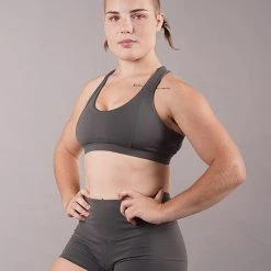 Off The Pole Criss Cross Sports Bra - Charcoal All Pole Wear 9 Off The Pole Criss Cross Sports Bra - Charcoal All Pole Wear