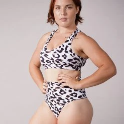 Off The Pole Criss Cross Sports Bra - Leopard