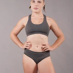 Off The Pole Criss Cross Sports Bra - Charcoal All Pole Wear 10 Off The Pole Criss Cross Sports Bra - Charcoal All Pole Wear