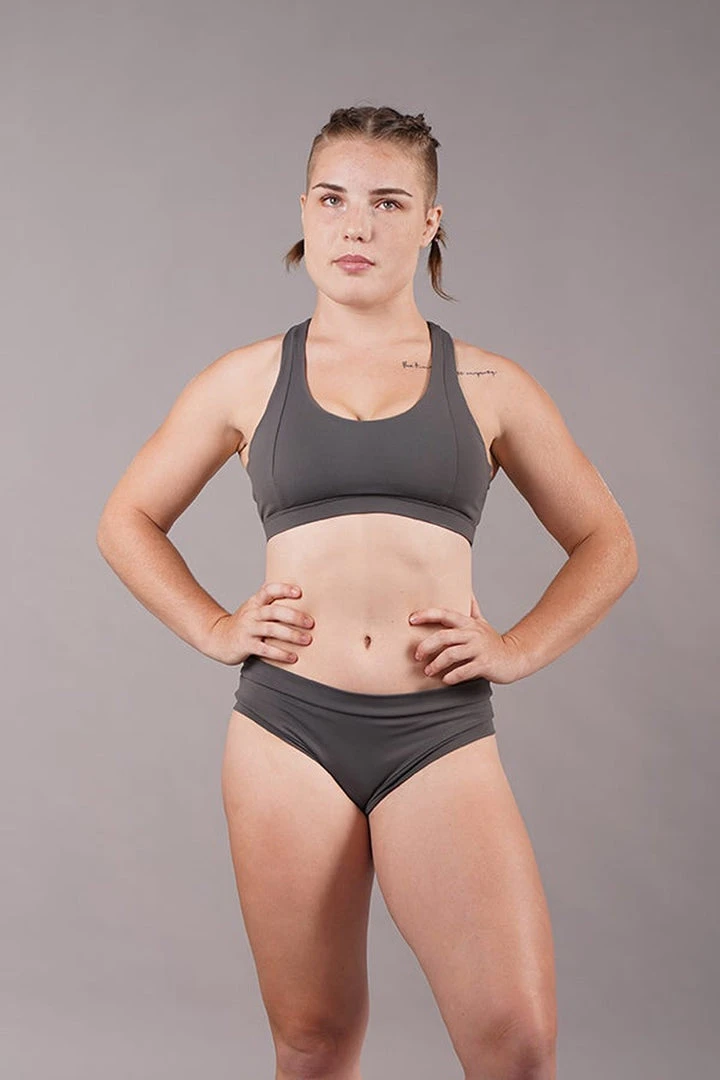 Off The Pole Criss Cross Sports Bra - Charcoal All Pole Wear 5 Off The Pole Criss Cross Sports Bra - Charcoal All Pole Wear