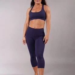 Off The Pole Cropped Lifestyle Leggings - Navy