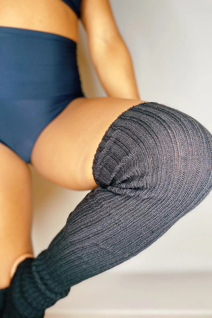 Pole Junkie Thigh High Legwarmers - Black Most Loved 3 Pole Junkie Thigh High Legwarmers - Black Most Loved