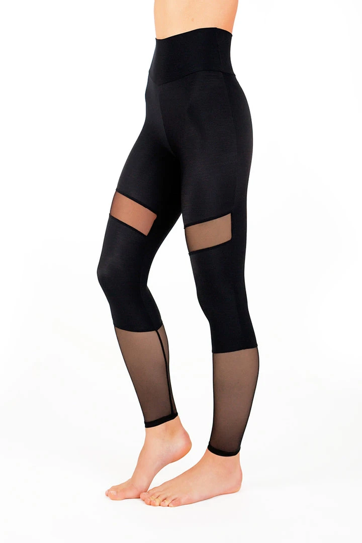 Dragonfly Barbara Leggings - Black Mesh All Pole Wear 3 Dragonfly Barbara Leggings - Black Mesh All Pole Wear