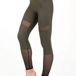 Dragonfly Barbara Leggings - Khaki Mesh