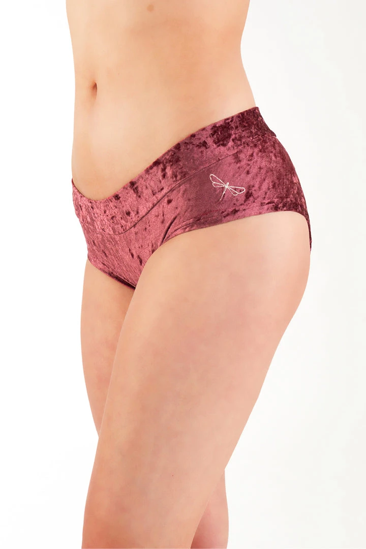 Dragonfly Hot Pants - Velvet Amaranth 2 Dragonfly Hot Pants - Velvet Amaranth