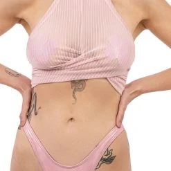 Naughty Thoughts XXX Rated See Through Top - Pink