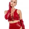 Naughty Thoughts Sinner Vinyl OO Top - Red All Pole Wear