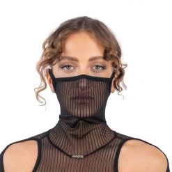 All Pole Wear Naughty Thoughts XXX Rated See Through Bodysuit - Black