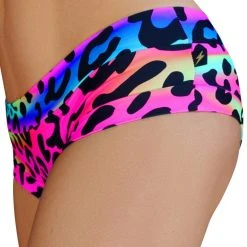 Cleo The Hurricane Hot Pants - Neon Leopard