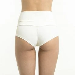 Poledancerka High-Low Brazil Shorts - Ivory