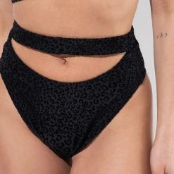 RAD Bahari Leopard Bottoms - Black Glitter Shorts 10 RAD Bahari Leopard Bottoms - Black Glitter Shorts