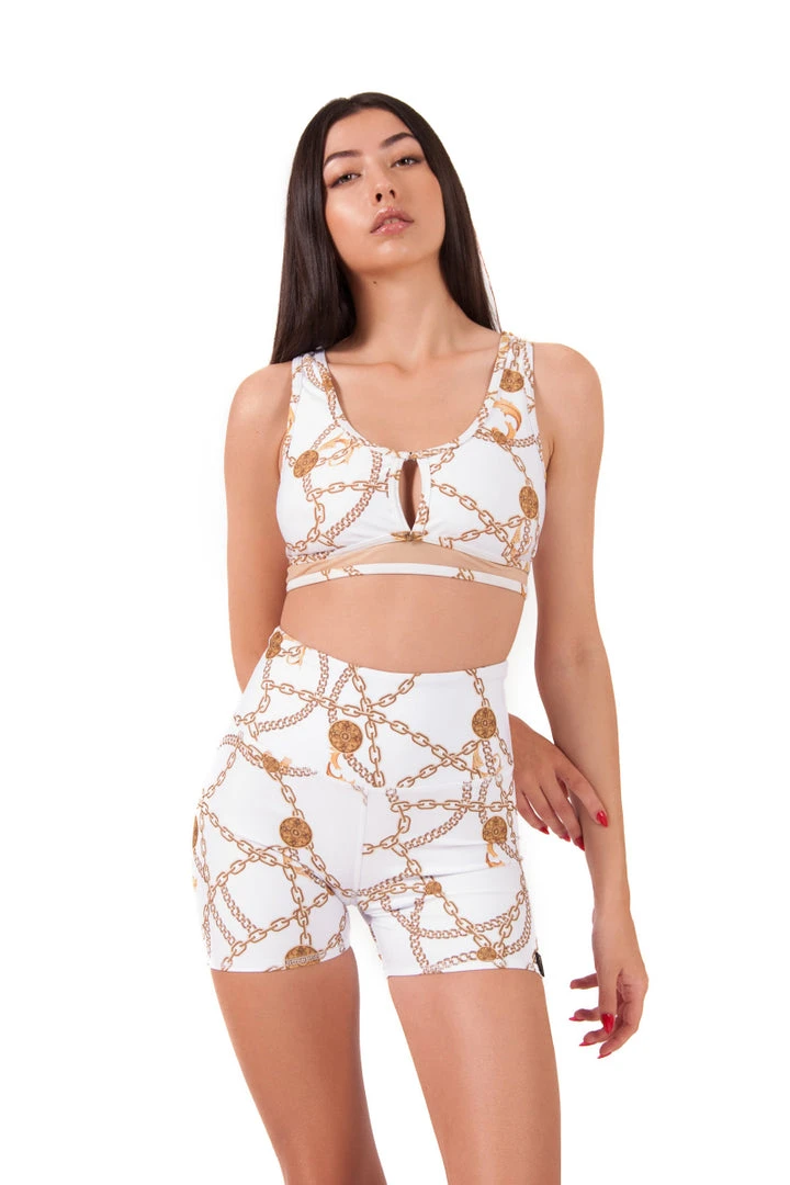 All Pole Wear Pole Addict Biker Shorts - Aida Blanco 1 All Pole Wear Pole Addict Biker Shorts - Aida Blanco