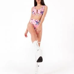 Pole Addict Mona High Leg Bottoms - Peony 13 Pole Addict Mona High Leg Bottoms - Peony