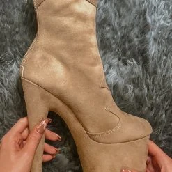 Hella Heels Ride 'em 8inch Boots - Desert 14 Hella Heels Ride 'em 8inch Boots - Desert