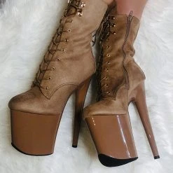 Shoes Hella Heels Hoedown 8inch Boots - Desert