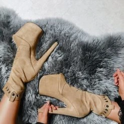 Hella Heels Ride 'em 8inch Boots - Desert 19 Hella Heels Ride 'em 8inch Boots - Desert