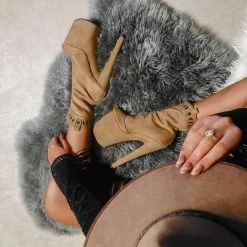 Hella Heels Ride 'em 8inch Boots - Desert 17 Hella Heels Ride 'em 8inch Boots - Desert